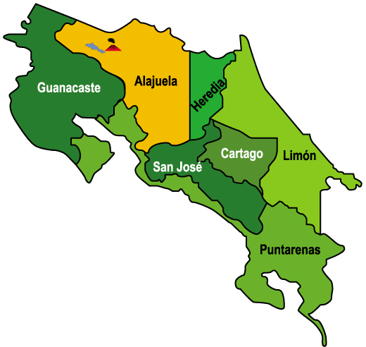 Mapa Costa Rica
