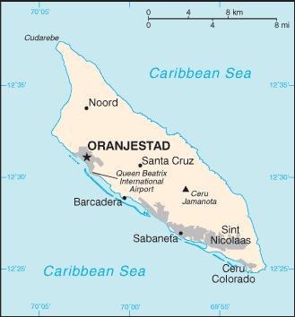 Mapa de Aruba