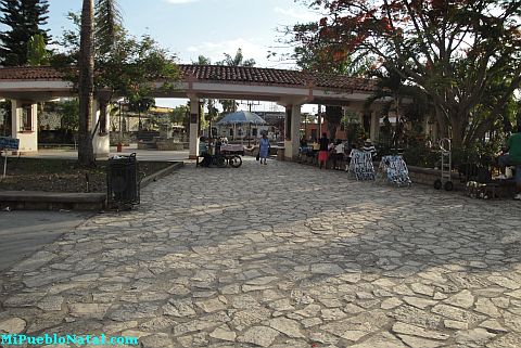 Imagen del Parque Central de Copan Ruinas