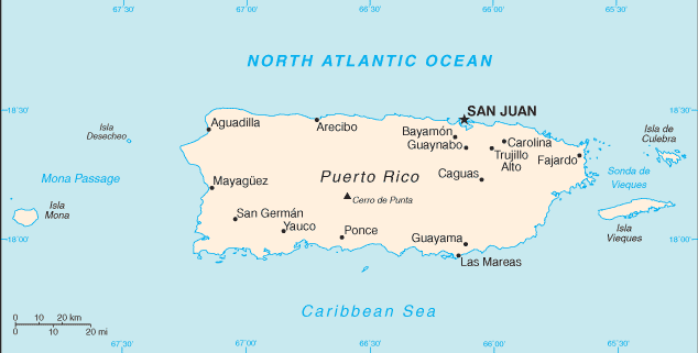 Puerto Rico Mapa