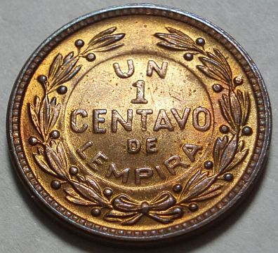 Un Centavo de  Lempira, 1 Centavo de Lempira