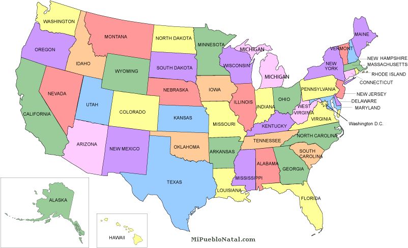 Estados Unidos mapa