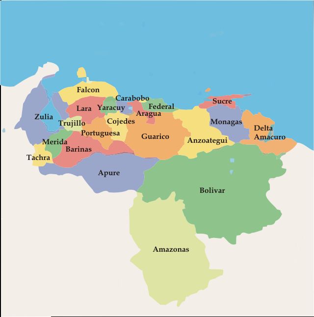 Mapa De Venezuela Venezuela Mapa