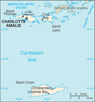 Virgin Islands Map