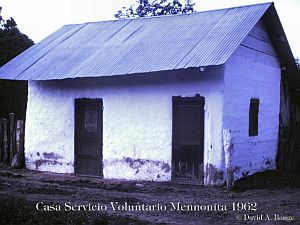Casa servicio voluntario Menonita en 1962